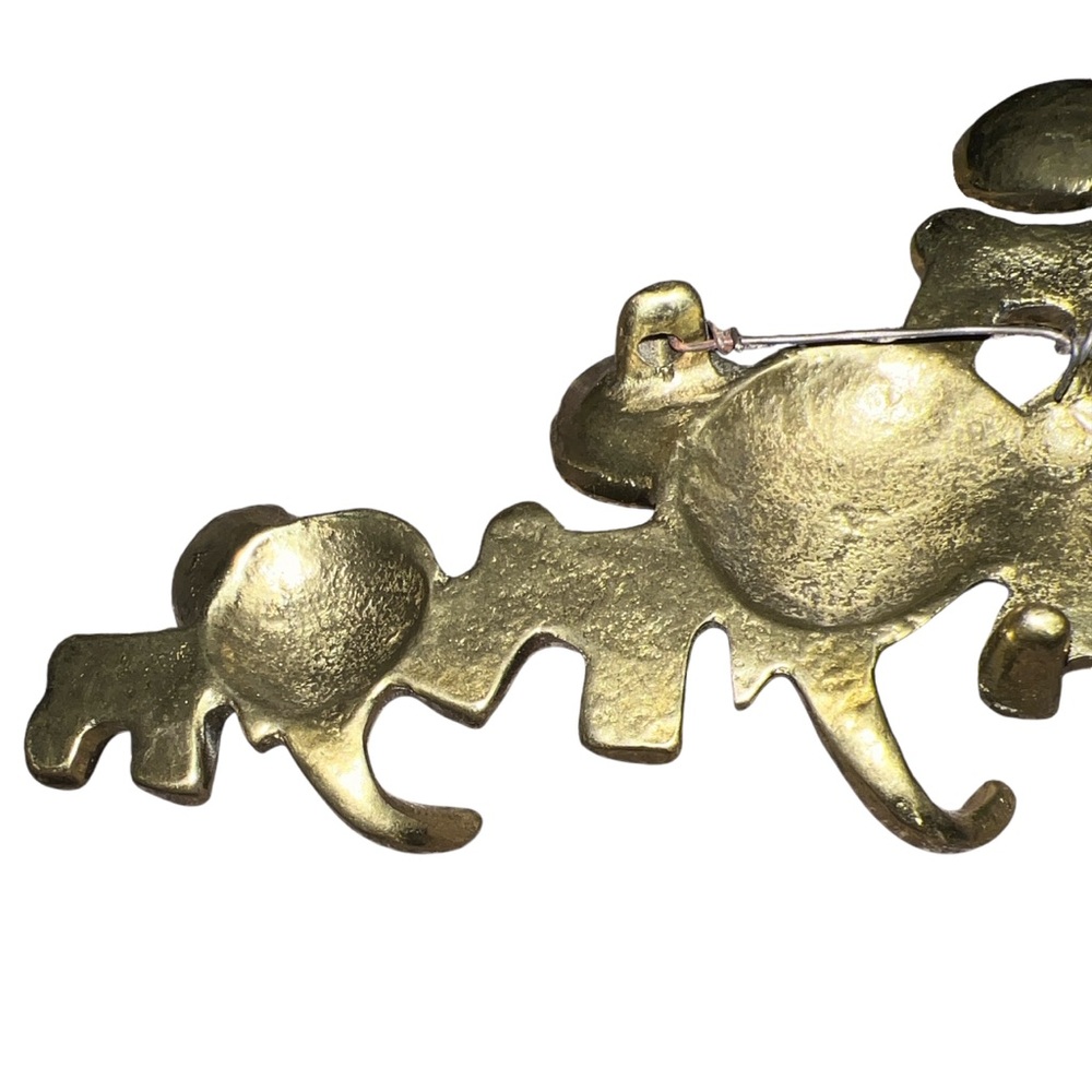 Rare Walter Bosse Brass Elephants Key Hanger Mid Century Key Hooks Austria - Picture 5 of 6